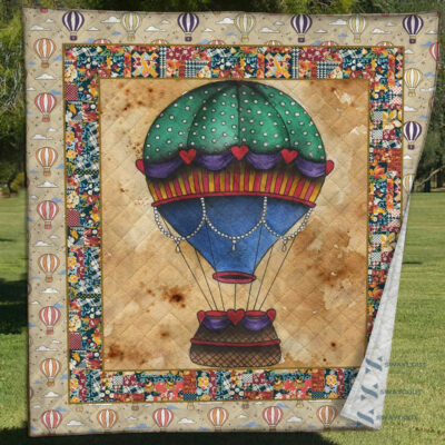 Air Balloons Quilt Blanket