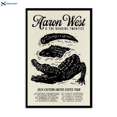 Aaron West & The Roaring Twenties Tour Eastern United States June 2024 Poster