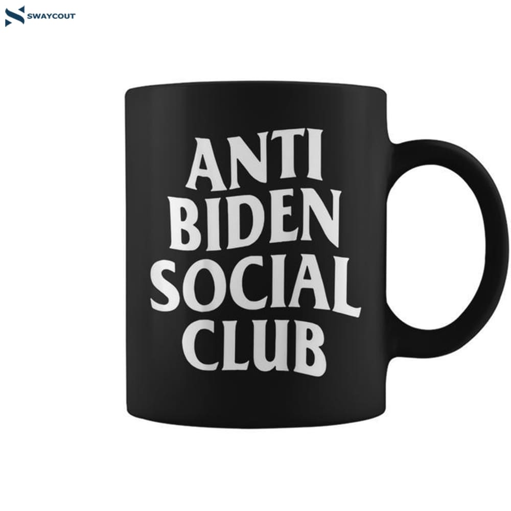 Anti Biden Social Club On Back Coffee Mug