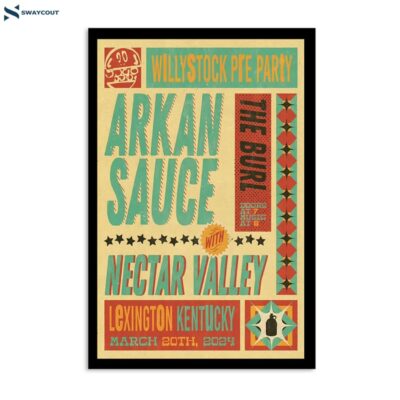 Arkansauce March 20 2024 The Burl Lexington Ky Poster