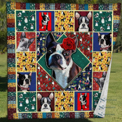 Boston Terrier Lover Quilt Blanket