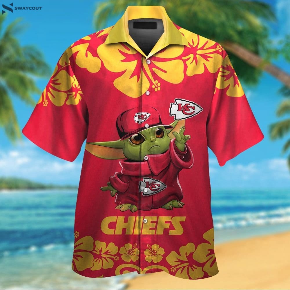 Baby Yoda Kansas City Chiefs Apparel Hawaii Shirt Nfl Hawaiian Shirt