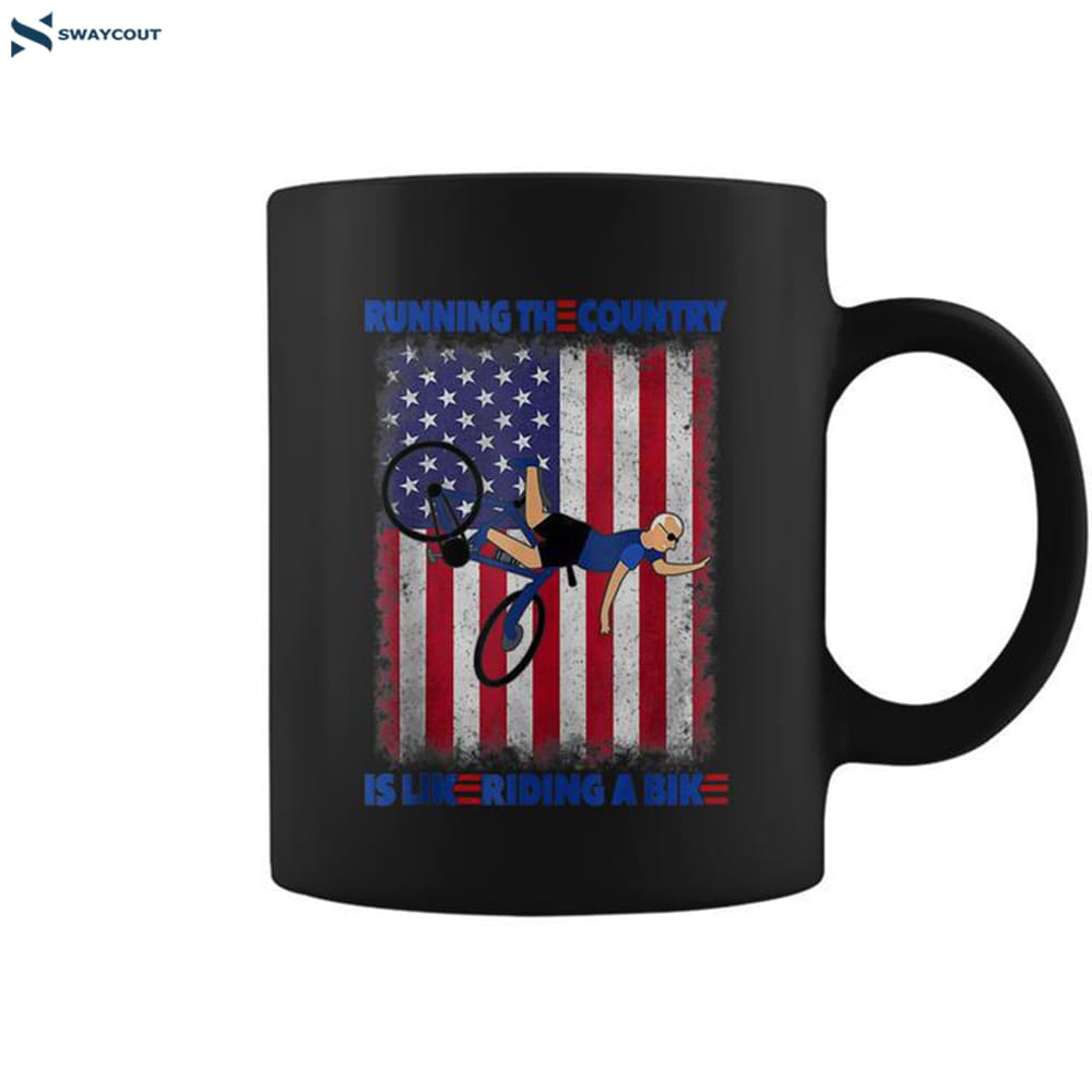 Biden Bike Bicycle Running The Country Is Like Riding A Bike V15 Coffee Mug