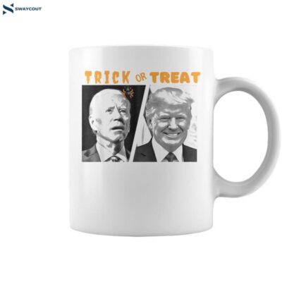 Biden Trump Halloween Trick Or Treat Political Coffee Mug