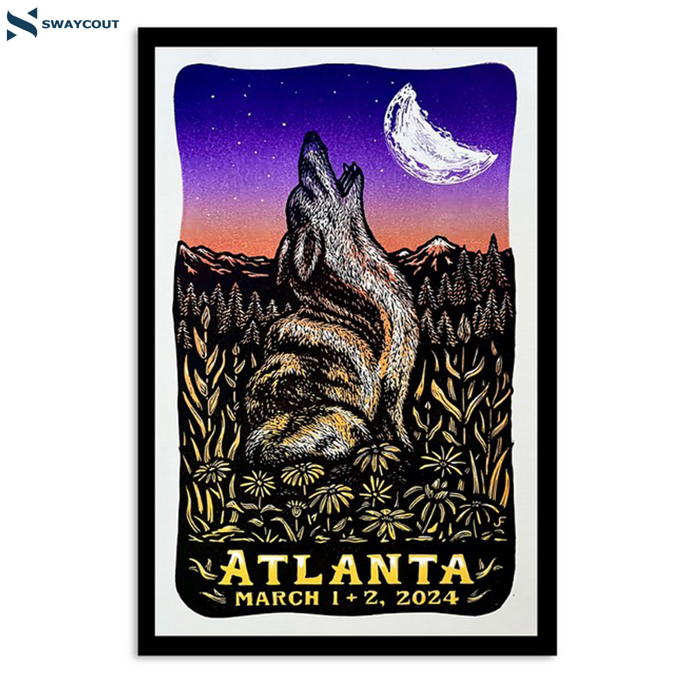 Billy Strings Atlanta Mar 1-2 2024 Poster