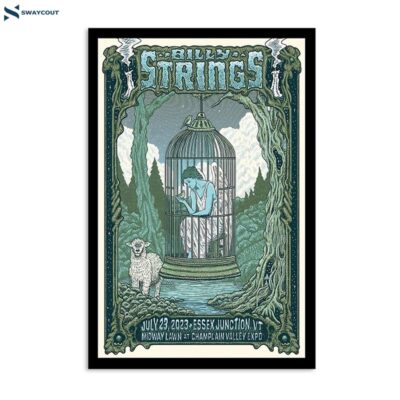 Billy Strings Champlain Valley Exposition Essex Junction Vt July 2023 Tour Poster