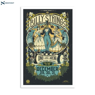 Billy Strings December Lakefront Arena New Orleans La Tour 2023 Poster