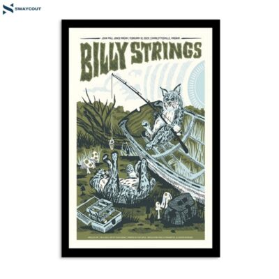 Billy Strings Feb 21 2023 John Paul Jones Arena Charlottesville Virginia Poster