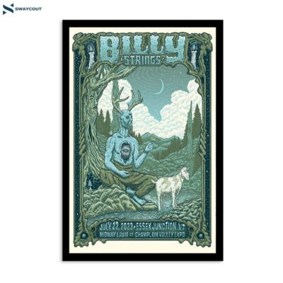 Billy Strings July 22 2023 Champlain Valley Exposition Essex Junction Vt Poster