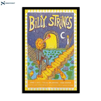 Billy Strings June 7 2023 Bok Center Tulsa Ok Poster