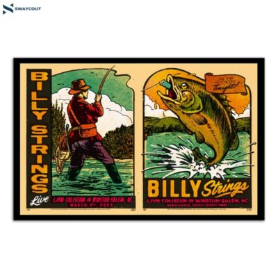 Billy Strings March 3 & 4 2023 Winston-salem Nc 2023 Poster