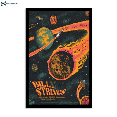 Billy Strings March 7 2023 Athen Ga Georgia Theatre A Benefit For Nuci_s Space Poster