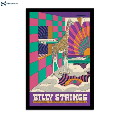 Billy Strings May 20 2023 Cal Coast Credit Union Open Air Theatre San Diego Ca Poster