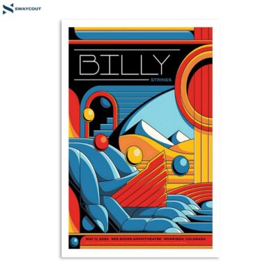 Billy Strings Morrison Co Red Rocks May 11 2023 Poster