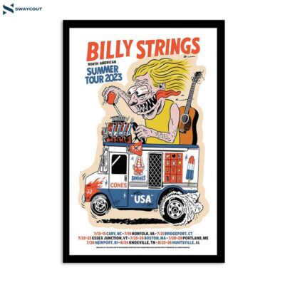 Billy Strings North American Summer Tour 2023 Poster