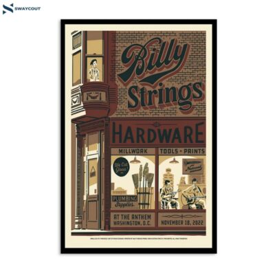 Billy Strings Nov 18 2022 Events Near Washington Dc Poster