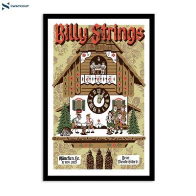 Billy Strings November 12 2023 Neue Theaterfabrik Munich De Poster