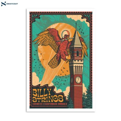 Billy Strings November 19 2023 O2 Academy Birmingham Uk Poster