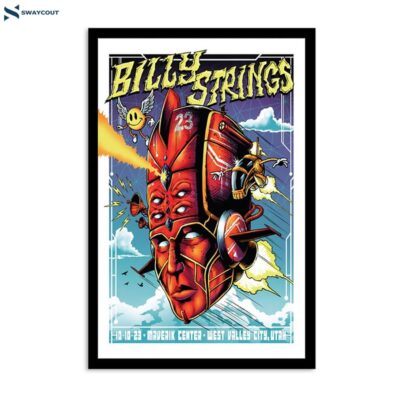 Billy Strings October 10 2023 Maverik Center West Valley City Ut Poster