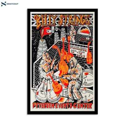 Billy Strings Petersen Events Center Pittsburgh Pa Dec 12 & 13 2023 Poster