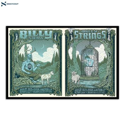 Billy Strings Tour 2023 Champlain Valley Exposition July 22 & 23 Poster