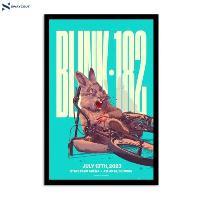 Blink-182 July 13 2023 State Farm Arena Atlanta Ga Poster