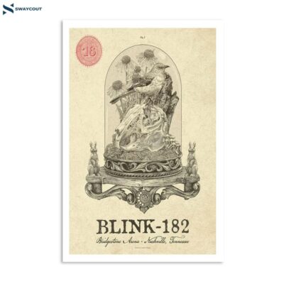 Blink-182 July 16 2023 Bridgestone Arena Nashville Tn Poster