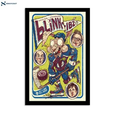 Blink-182 July 3 2023 Ball Arena Denver Co Poster