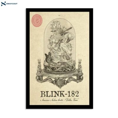 Blink-182 July 5 2023 American Airlines Center Dallas Tx Poster