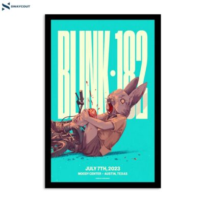 Blink-182 July 7 2023 Moody Center Austin Tx Poster