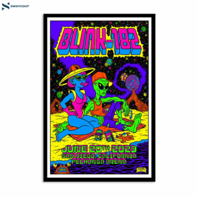 Blink-182 June 20 2023 Pechanga Arena San Diego Ca Poster