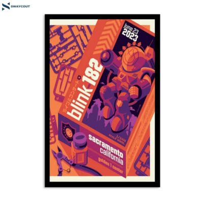 Blink-182 June 23 2023 Golden 1 Center Sacramento Ca Poster