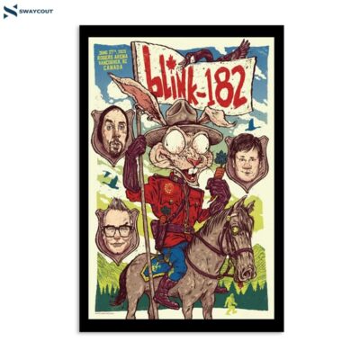 Blink-182 June 27 2023 Rogers Arena Vancouver Bc Poster