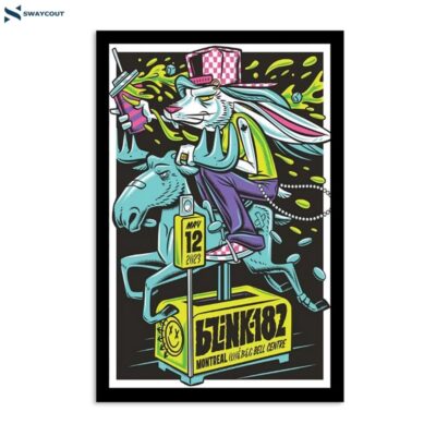 Blink-182 May 12 2023 Montreal Qc Bell Centre Poster