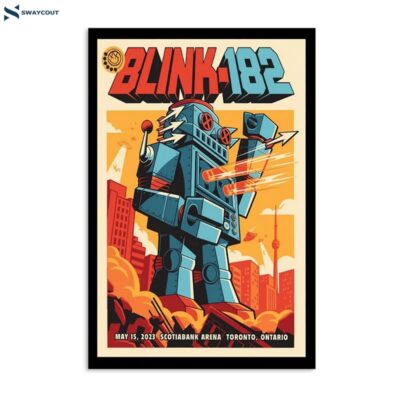 Blink-182 May 15 2023 Scotiabank Arena Toronto On Poster