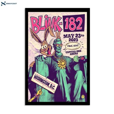 Blink-182 May 23 2023 Capital One Arena Washington Dc Poster