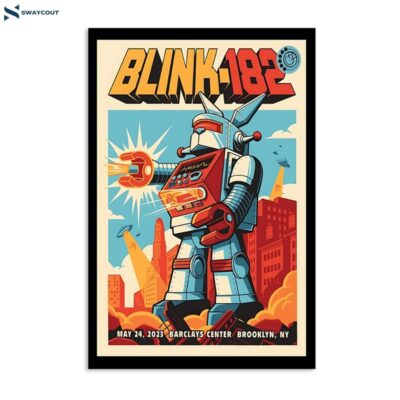 Blink-182 May 24 2023 Barclays Center Brooklyn Ny Poster