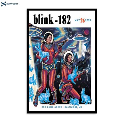 Blink-182 May 26 2023 Cfg Bank Arena Baltimore Md Poster