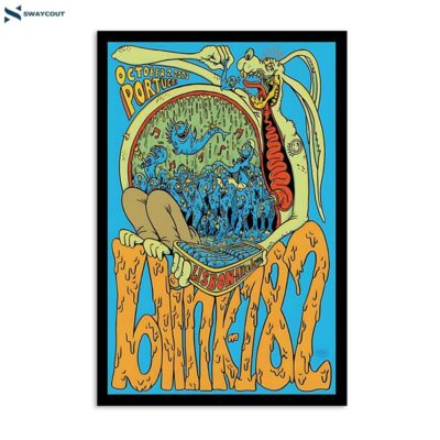 Blink-182 October 2 2023 Altice Arena Lisbon Portugal Poster