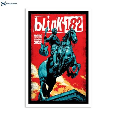 Blink-182 October 3 2023 Wizink Center Madrid Spain Poster