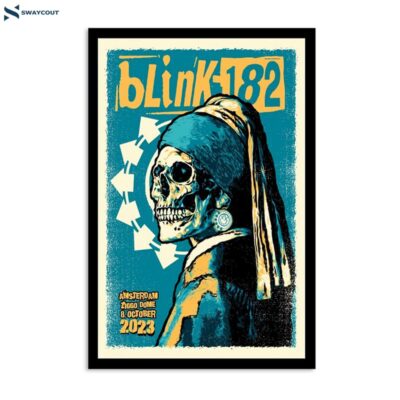 Blink-182 October 8 2023 Ziggo Dome Amsterdam Netherlands Poster