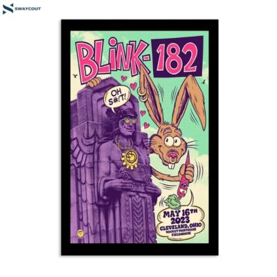 Blink-182 Rocket Mortgage Fieldhouse Cleveland Oh May 16 2023 Poster