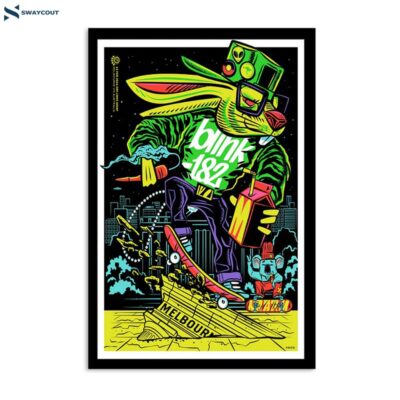 Blink-182 Rod Laver Arena Melbourne Australia Feb 13 2024 Poster