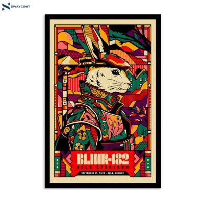 Blink-182 September 14 2023 Oslo Spektrum Oslo Norway Poster