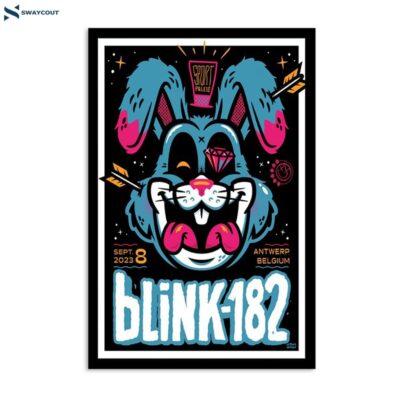 Blink-182 September 8 2023 Sportpaleis Antwerp Belgium Poster