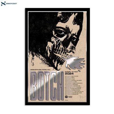 Botch 2024 Eu & Uk Tour Poster