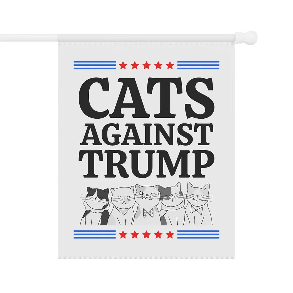 Cats Against Trump Anti Trump House Flag