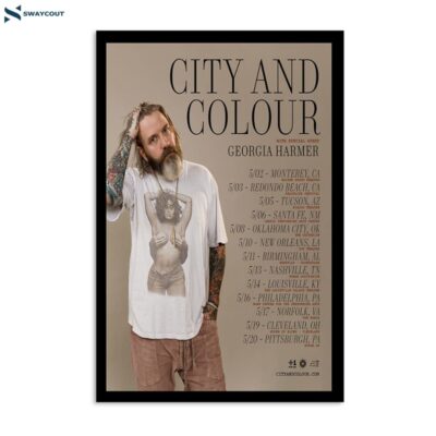 City And Colour & Georgia Harmer May 2024 Poster