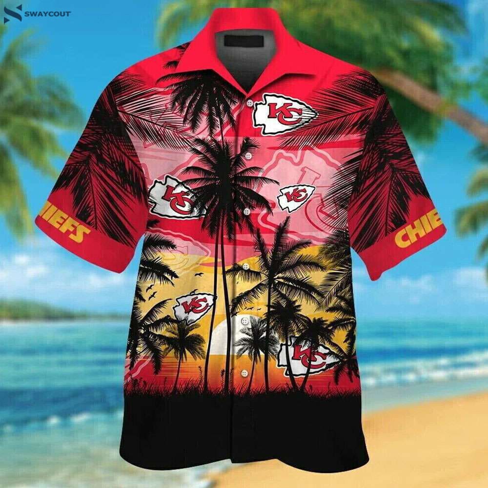 Cloud Beach Coconut Football Nfl Kansas City Chiefs Hawaiian Shirt
