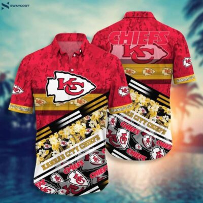 Coconut Grunge Football Nfl Kansas City Chiefs Hawaiian Shirt